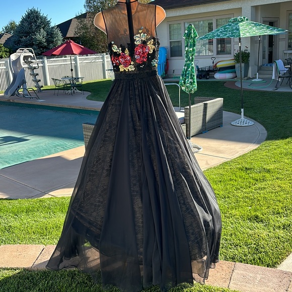 Sherri Hill Gown Size 2, Waist 25”, Bust 31” - Picture 7 of 12